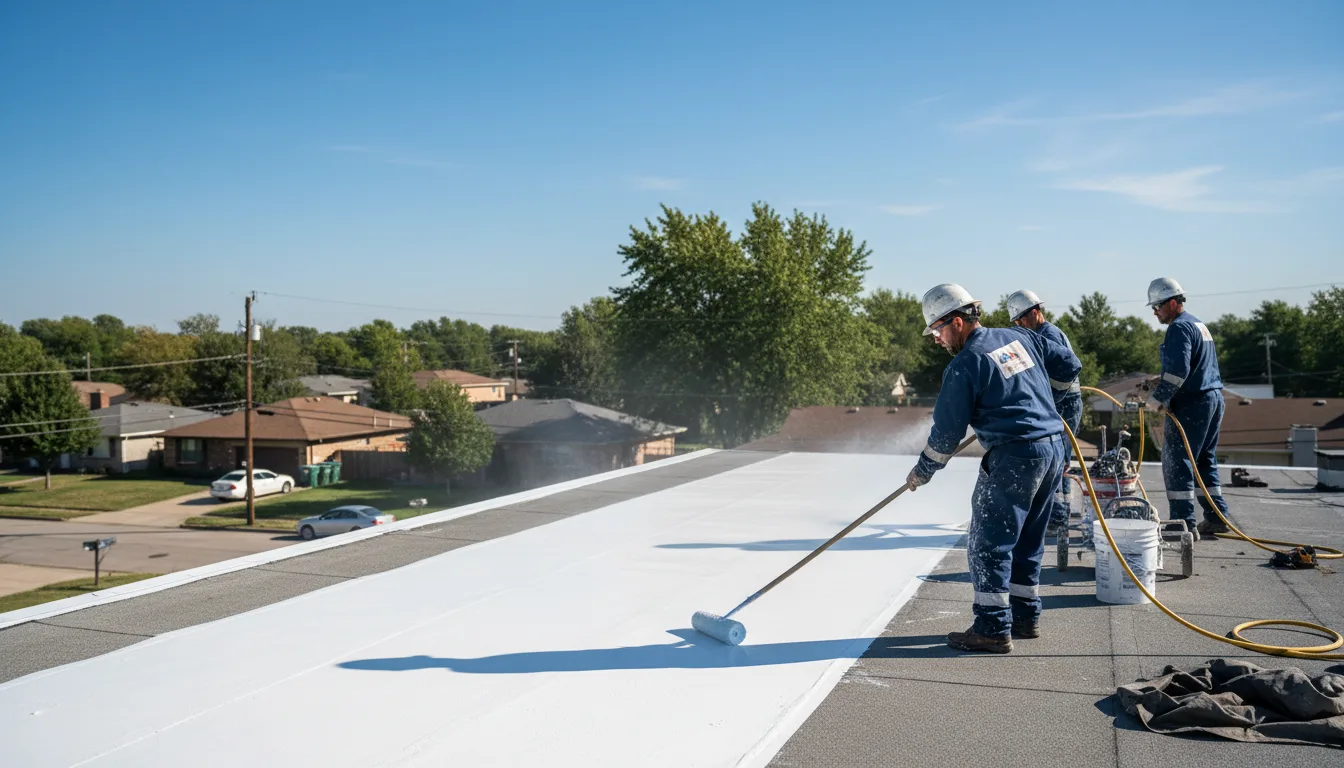 Commercial roof coating in Campbell Hill, IL near me